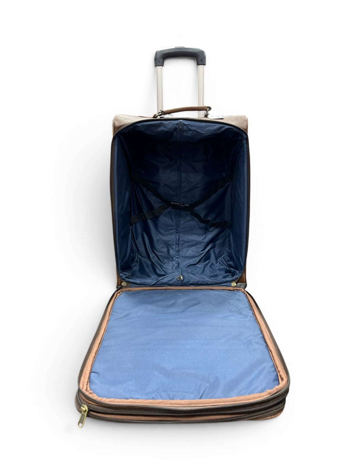 Black Tooled Leather & Cowhide Luggage