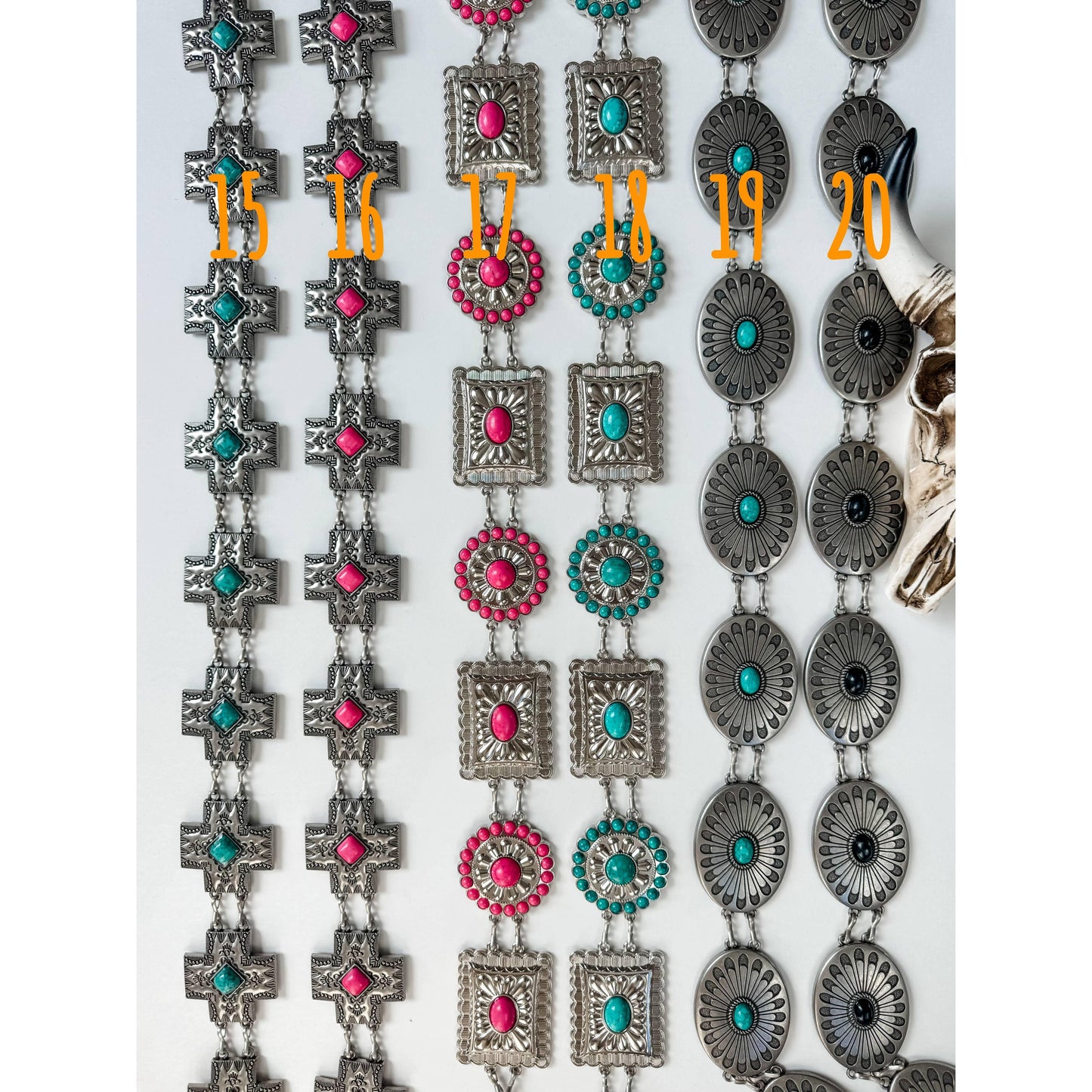 Boho Ranch Shop - Western Concho Link Chain Belt