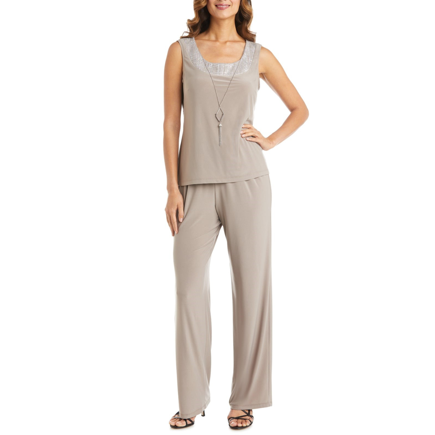 RM Richards 3-Piece Glitzy Evening Pants Suit Set