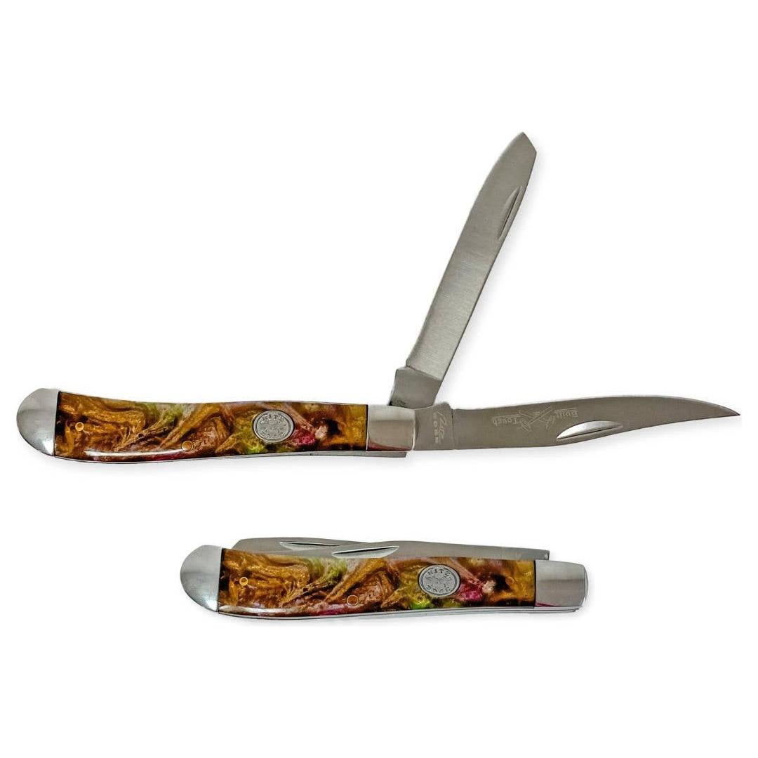 El Paso Saddleblanket - Faux Abalone Shell Trapper Knives 210973-PU