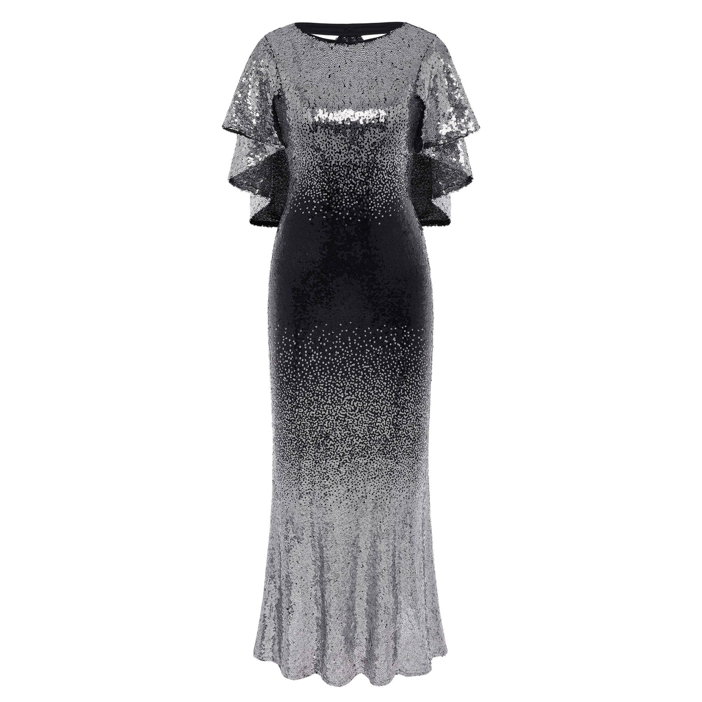 Zouzou Ombre Sequins Evening Gown