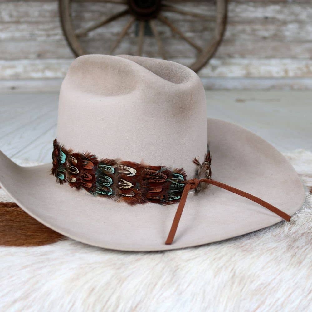Western Feather Hat Band - Riverbend
