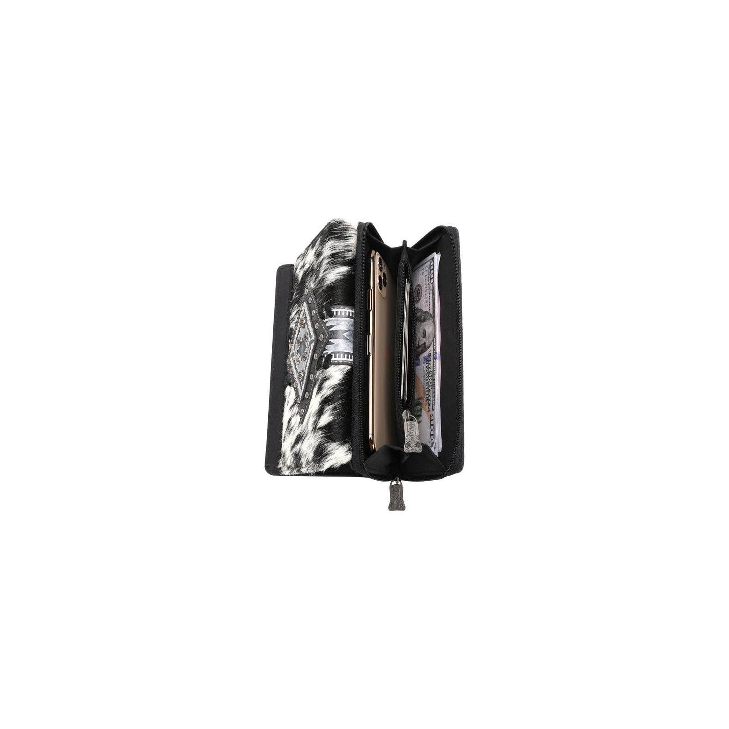 Montana West - TR146-W010 Trinity Ranch Hair-On Cowhide Wallet