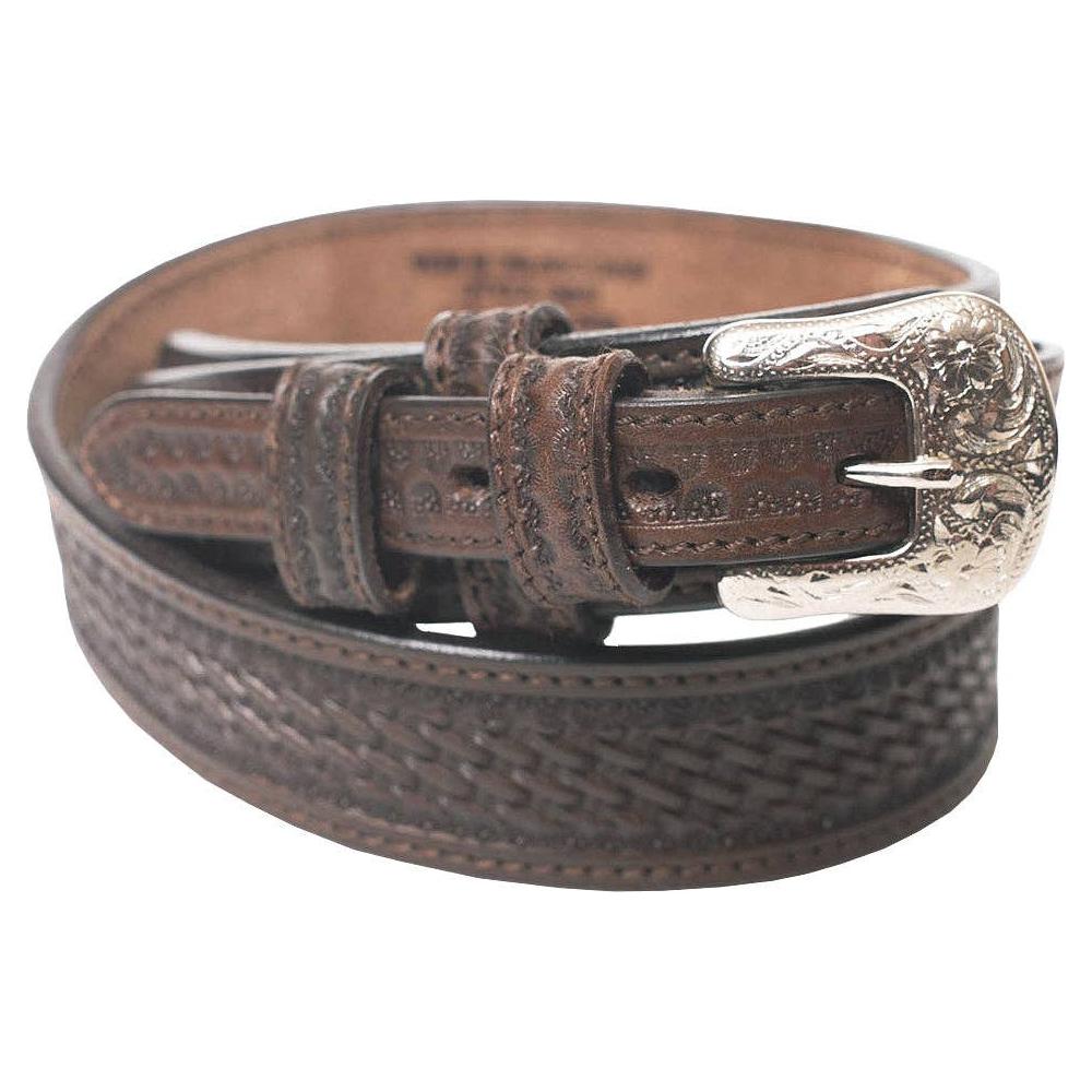 HILASON Men’s Belt, Hand Tooled, Heavy-duty Leather, Western Ranger Belt
