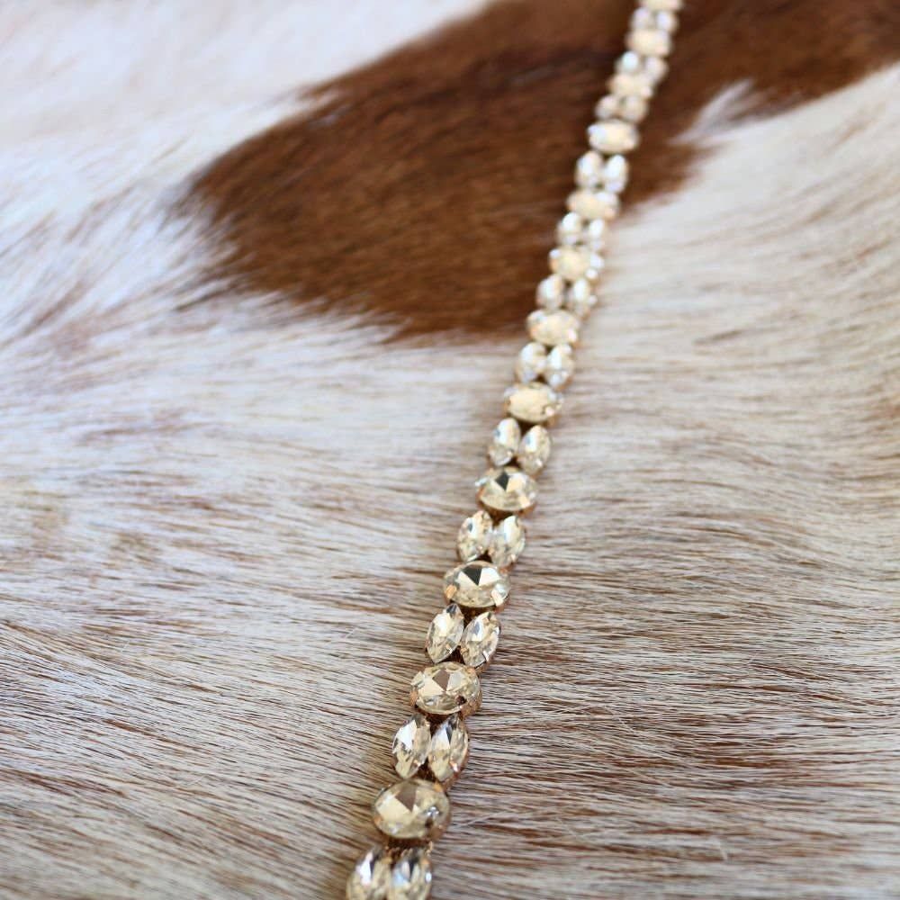 Willow Lane Hat Co. - Rose Gold Rhinestone Bling Hat Band - The Kate