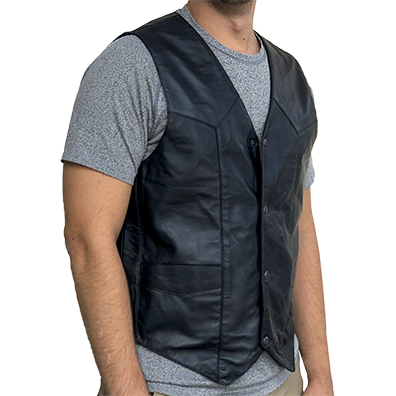Mens Jackson Lambskin Leather Vest