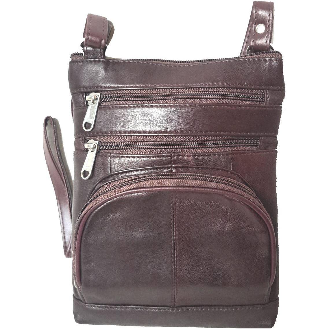 IGI CANADA - Genuine Lambskin Leather Women's Slim Cross Body Bag #7078