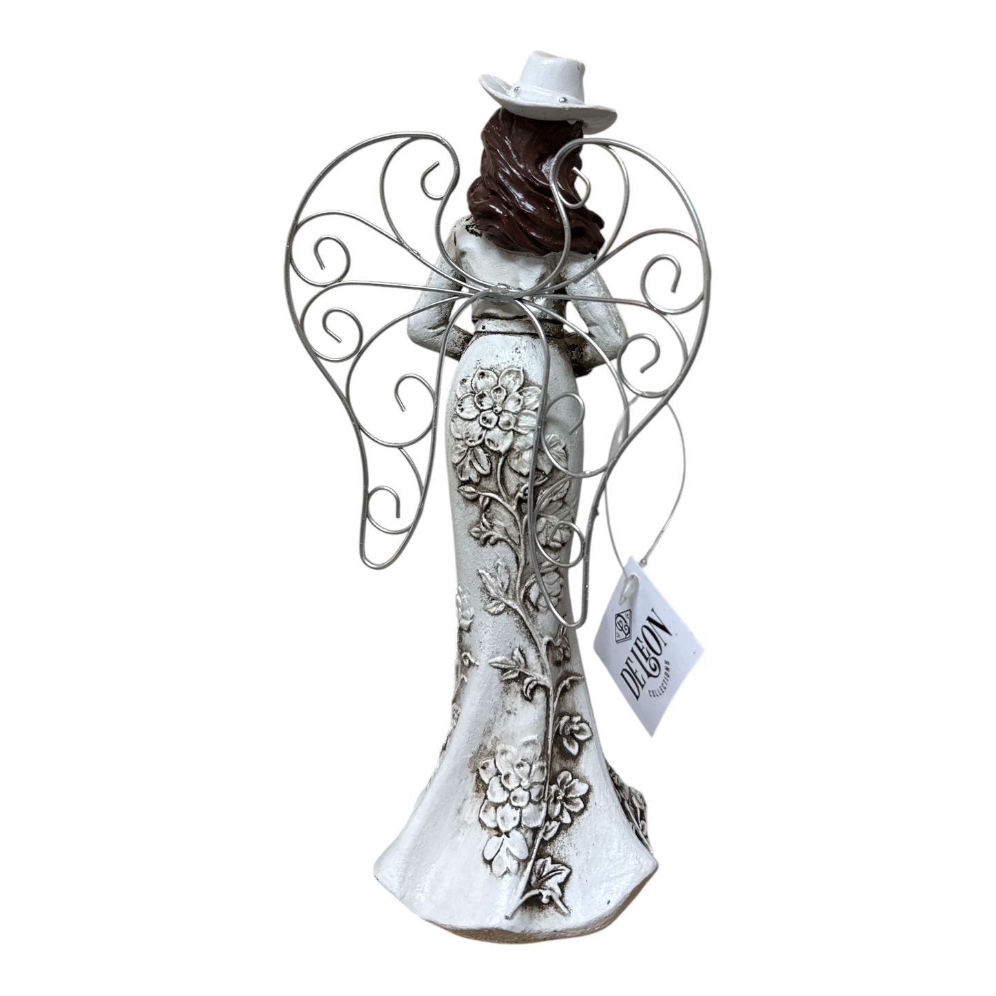Western Angel Figurine with Gold Star – 9.75" H