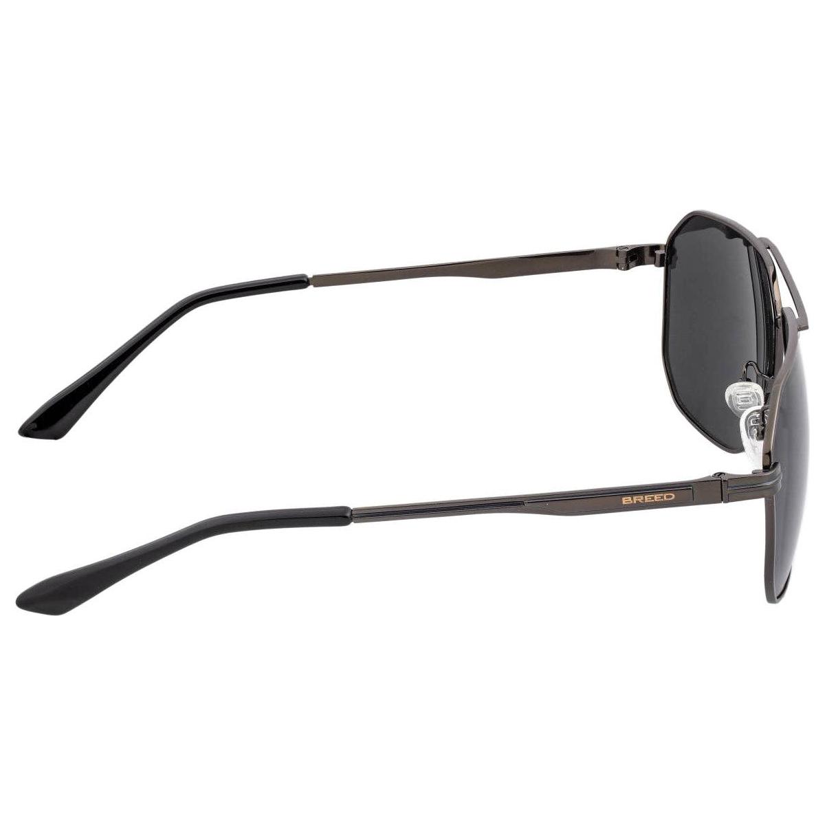 Breed - Breed Norma Stainless Steel Polarized Aviator Sunglasses