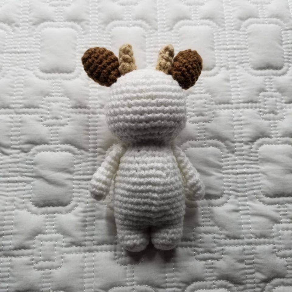 D & C TOYS - Cow Hand Crocheted Baby Plush Toy