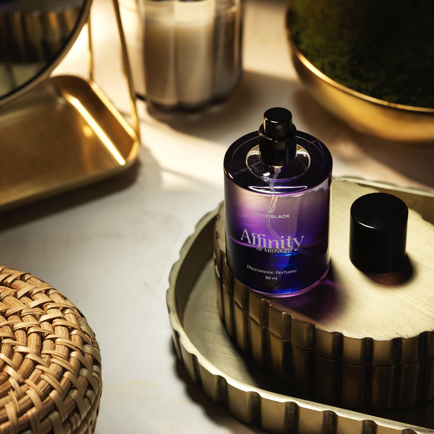 LoveryBlack Affinity At Midnight Pheromone Perfume – 50ml