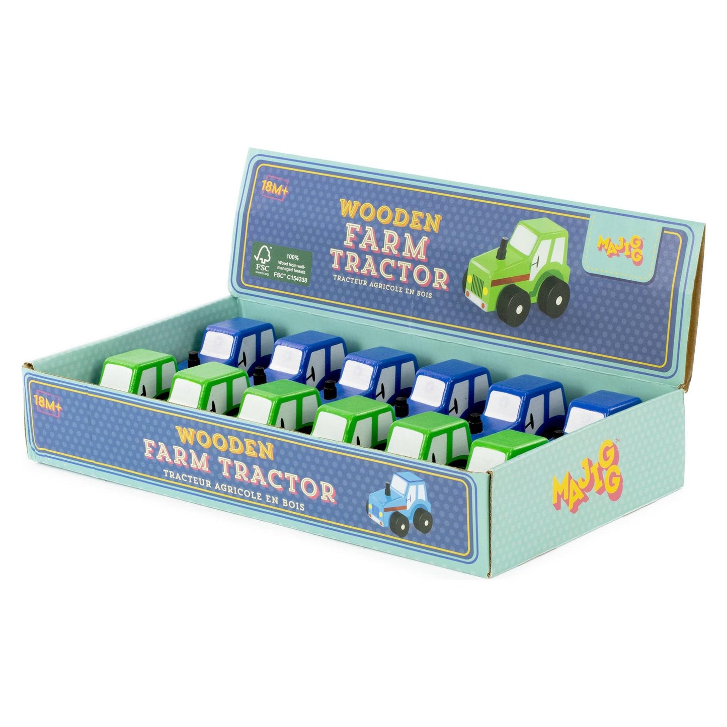 Keycraft - Majigg Wooden Toy Farm Tractor