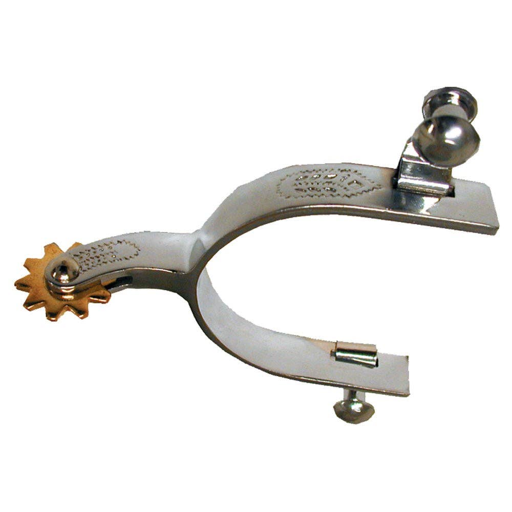 Intrepid International - Youth Chrome Plated Spur with Engraved Band 1-3/8"
