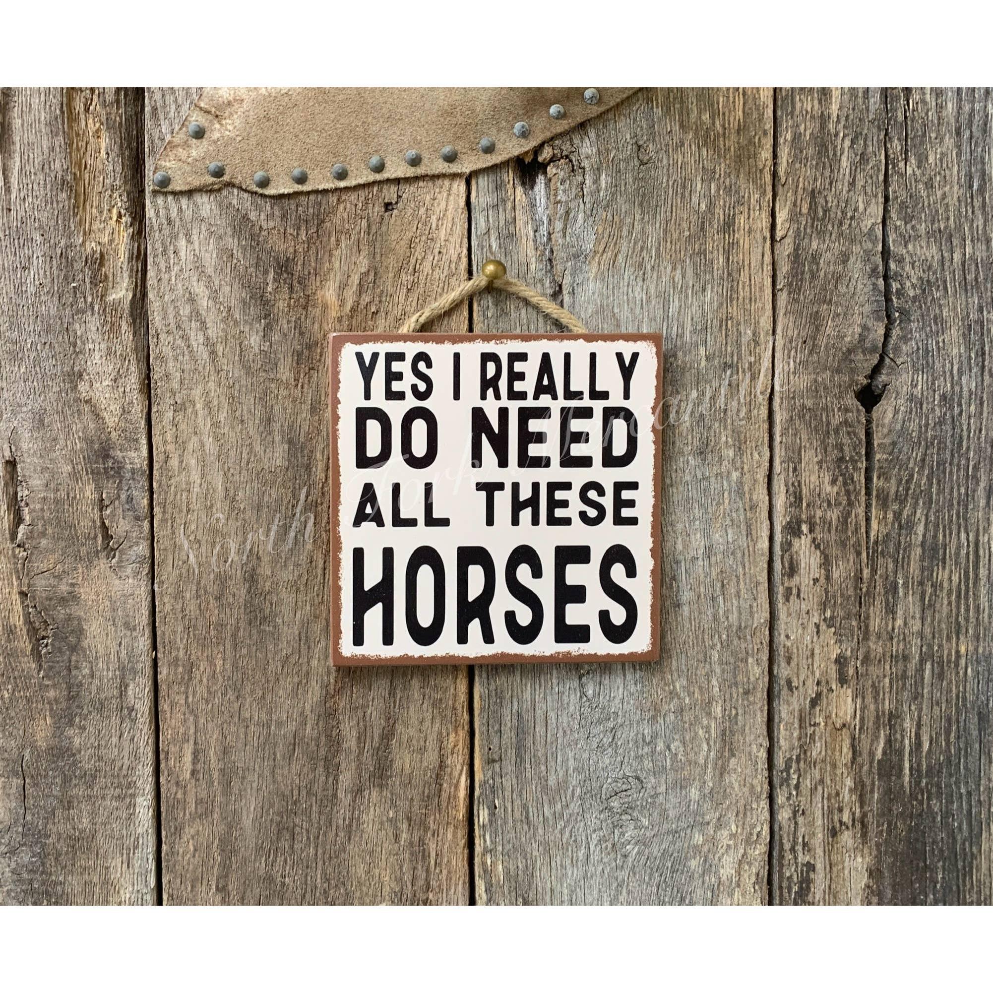 North Fork Mercantile - Yes I Really Do Need All These Horses, Horse Decor