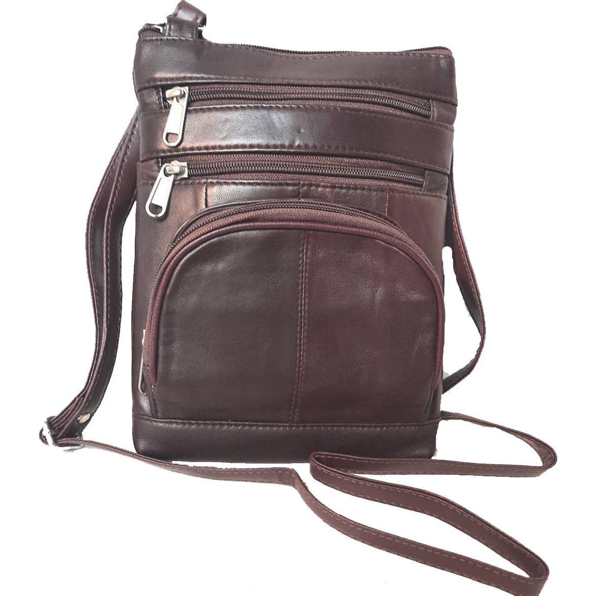IGI CANADA - Genuine Lambskin Leather Women's Slim Cross Body Bag #7078