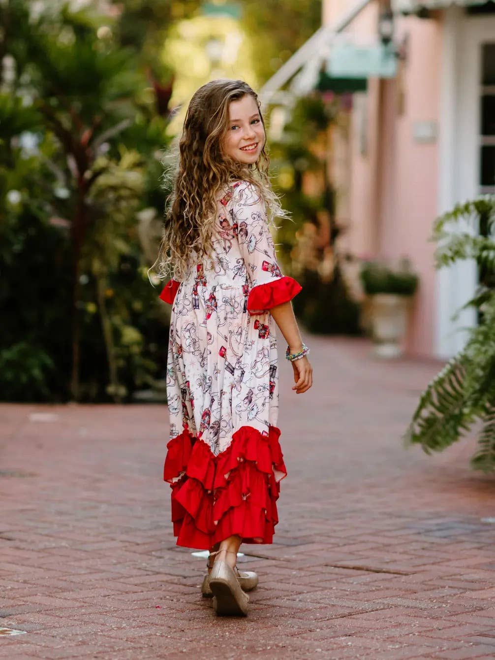 Rufflеѕ & Bоwtіеѕ - Affordable Boys & Girls Clothing - Christmas Nutcracker Long Ruffle Holiday Dress