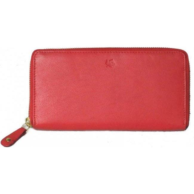 IGI CANADA - Genuine Cowhide Leather Ladies RFID Zip-Around Wallet #7553R