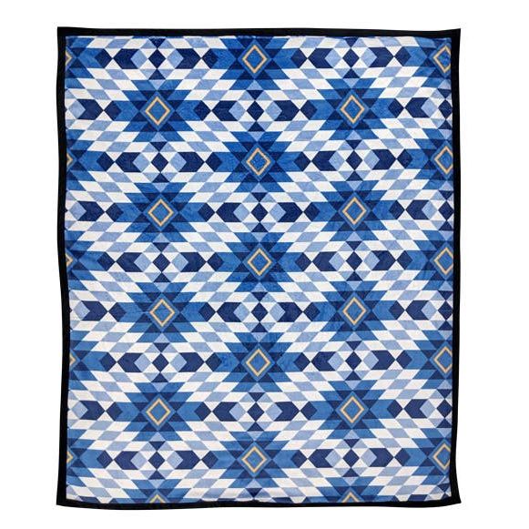 Canyon Fire Pattern Throw -Red & Blue