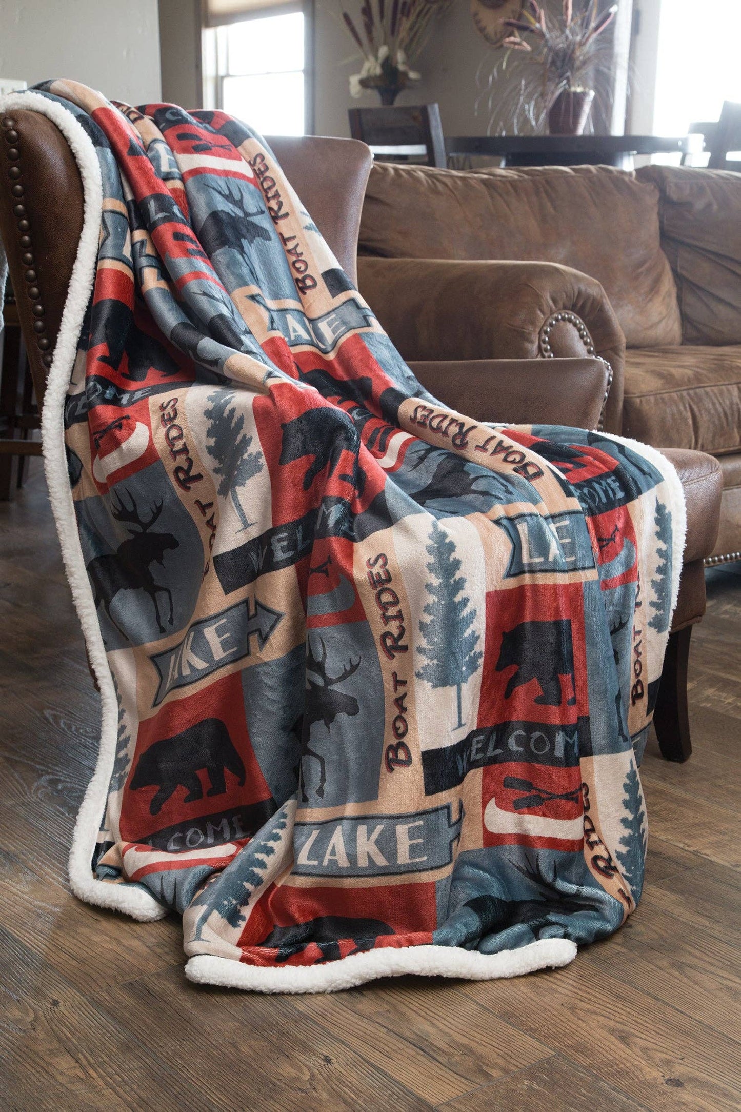 Carstens, Inc. - Lake House Plush Sherpa Throw