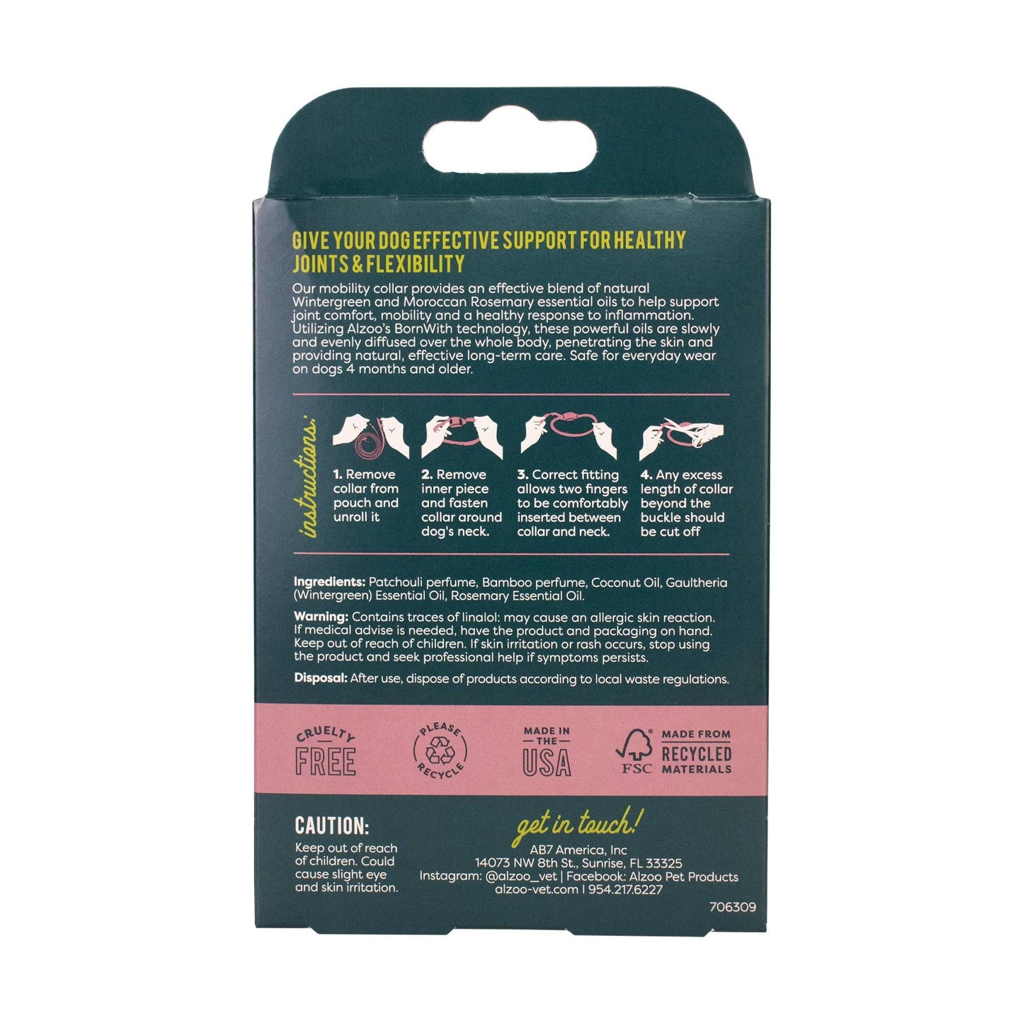 ALZOO - ALZOO Plant-Based Mobility Collar for Dogs