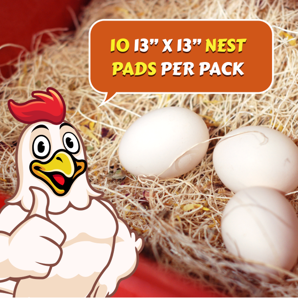 My Favorite Chicken - Chicken Nesting Pads with Aromatic Nest Herbs, 10pk