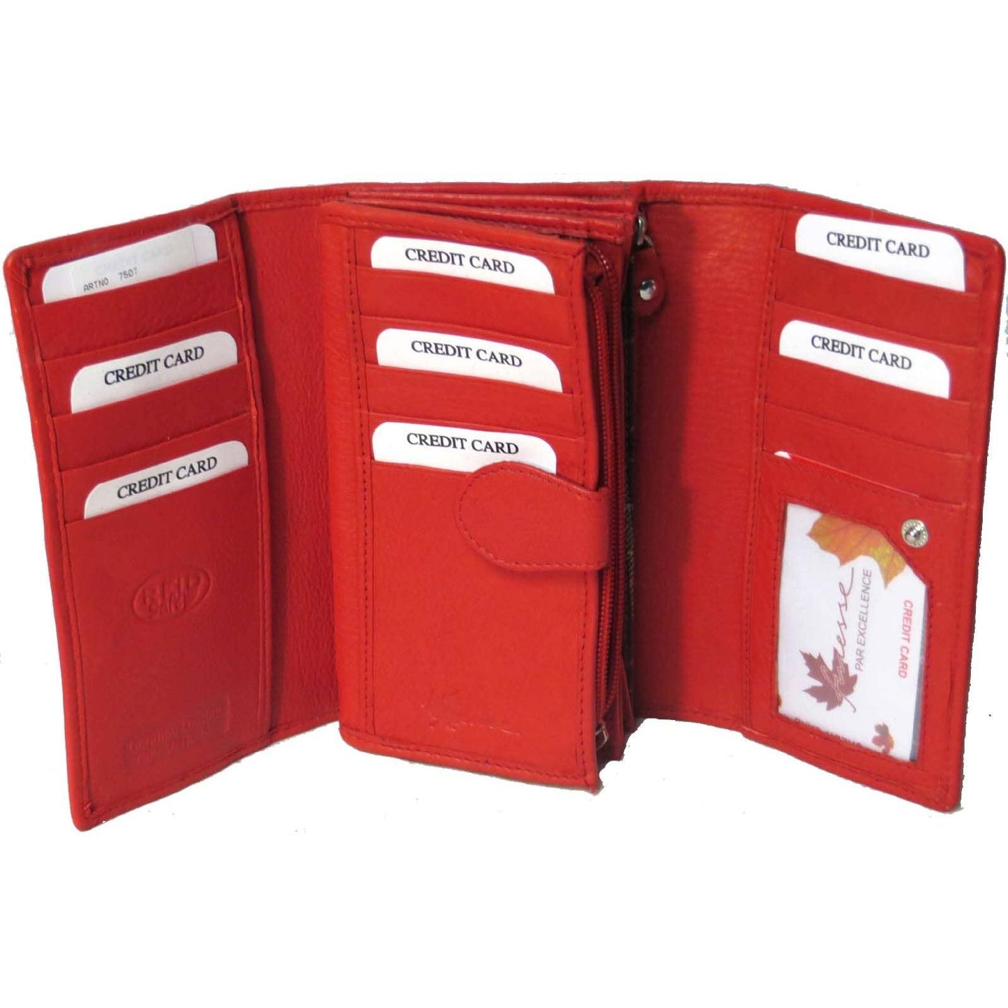 IGI CANADA - Genuine Cowhide Leather RFID Ladies Wallet #7507