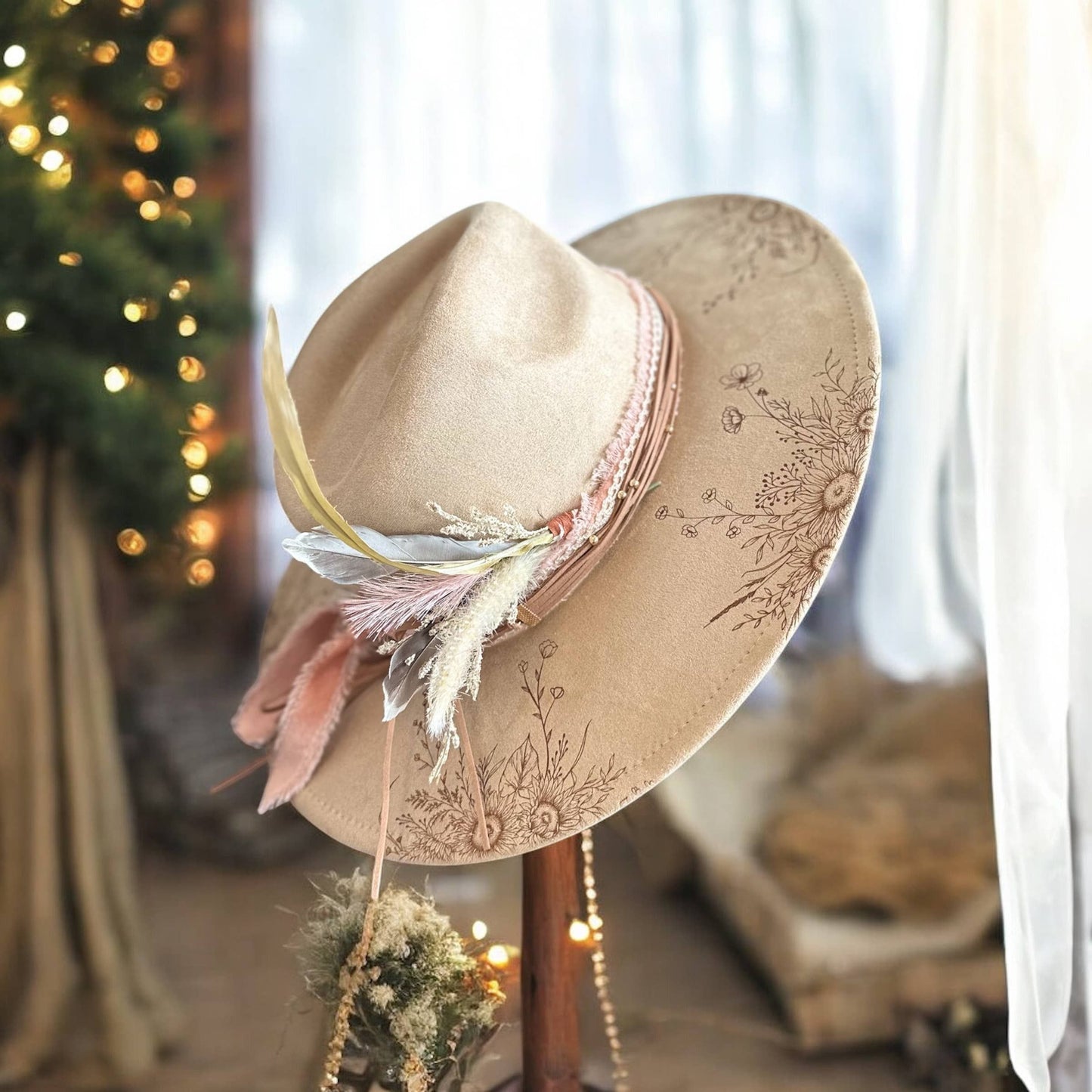 Wild Indigo - Wildflower Sunflower Western Cowboy Hat