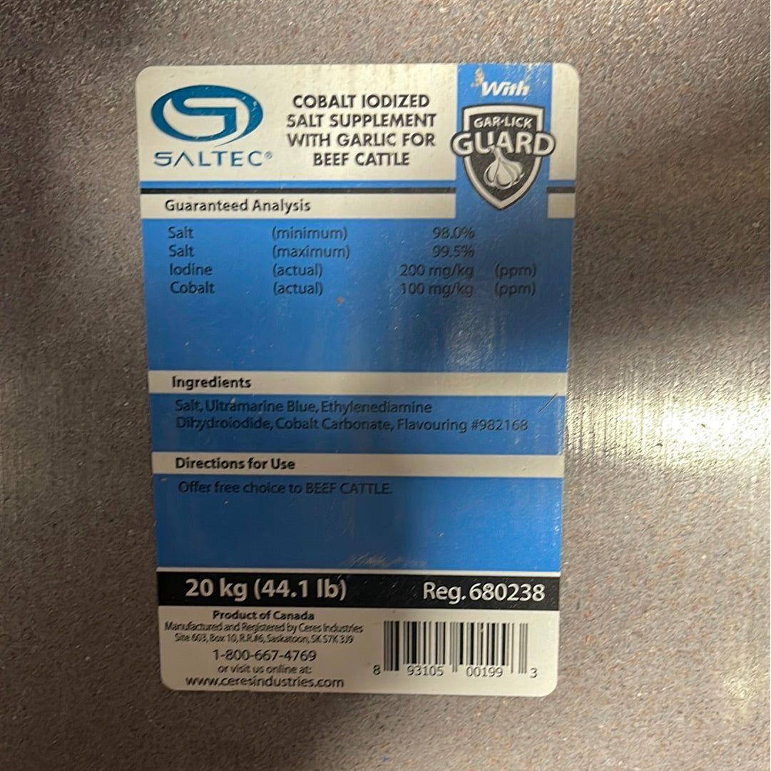 Saltec Salt Block Cobalt w/ Garlic 20kg