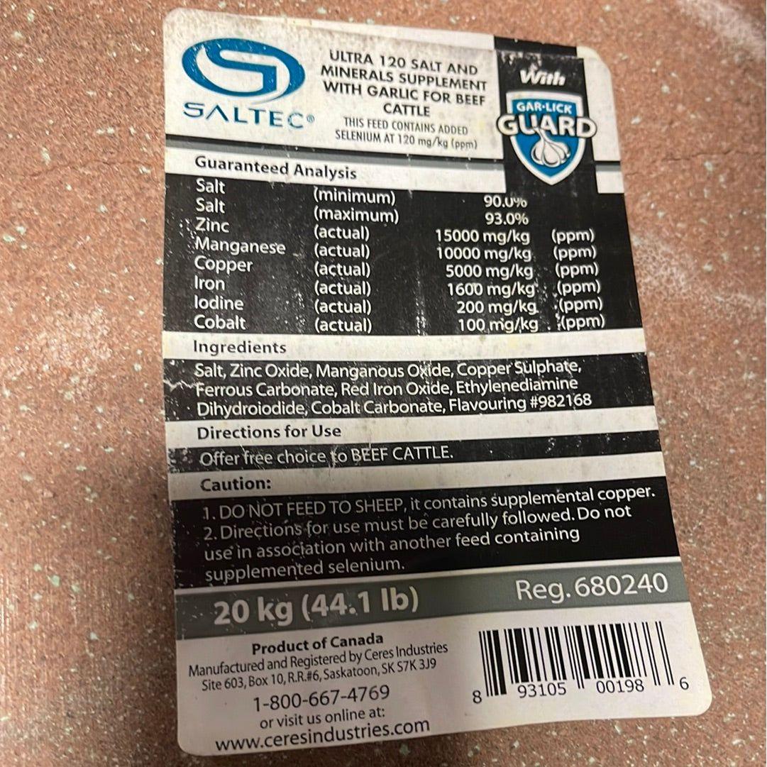 Saltec Salt Block 120 Ultra TM w/Garlic 20kg