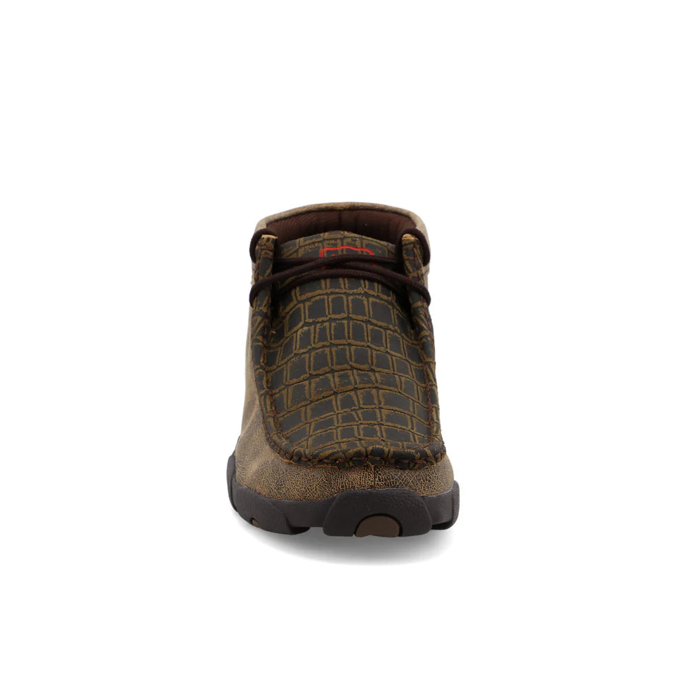 TWISTED X MEN'S CHUKKA DRIVING MOC, CAYMAN PRINT/BROWN TMDM0067