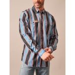 Kimes Retro Stripes Button Up Shirts