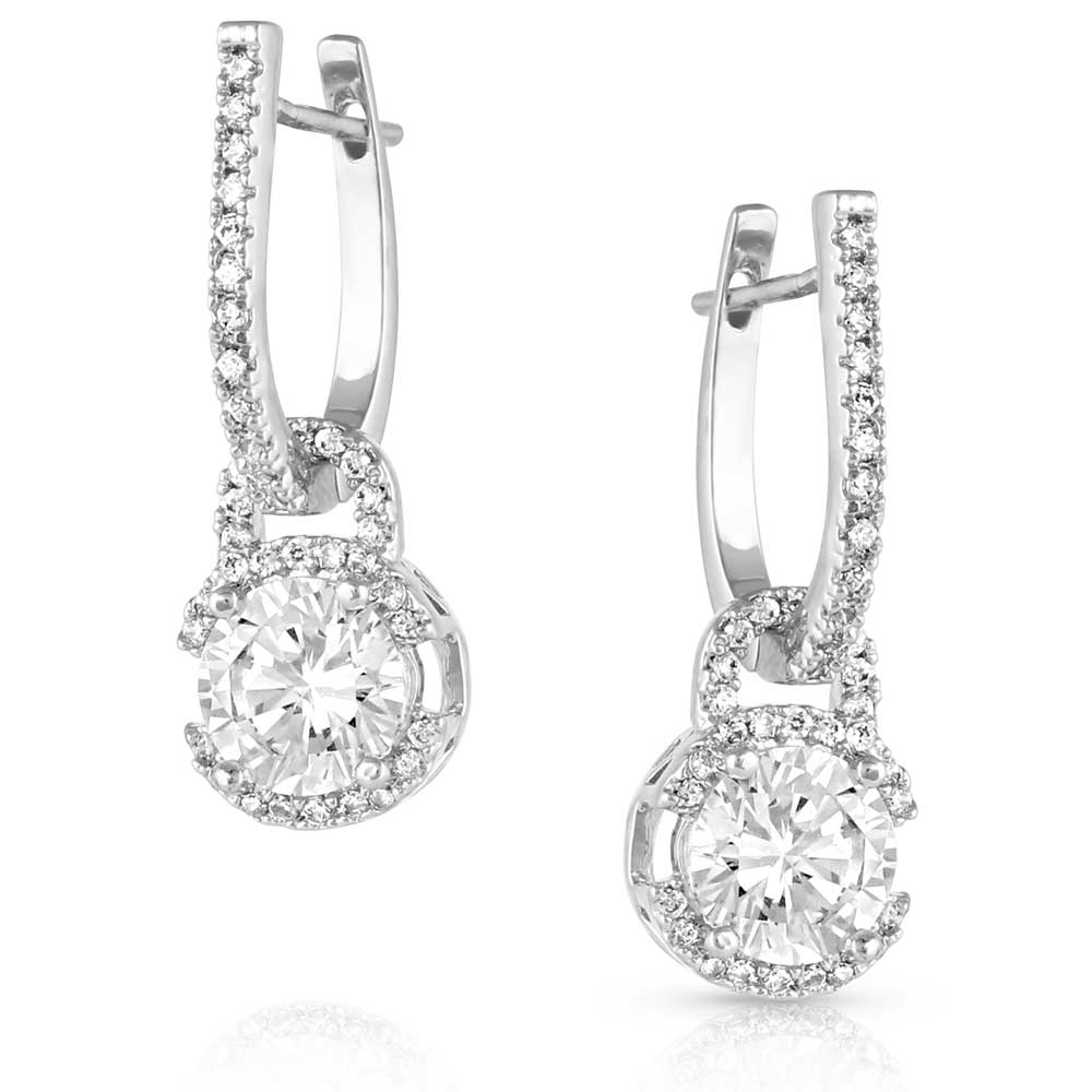 Montana Silversmiths Earrings - Lock and Key Crystal ER5519