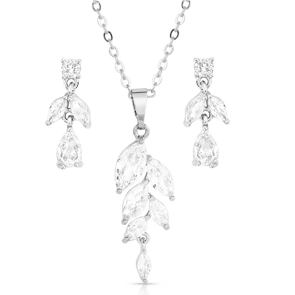 Montana Silversmiths Jewelry Set - Falling Petals Crystal JS5643