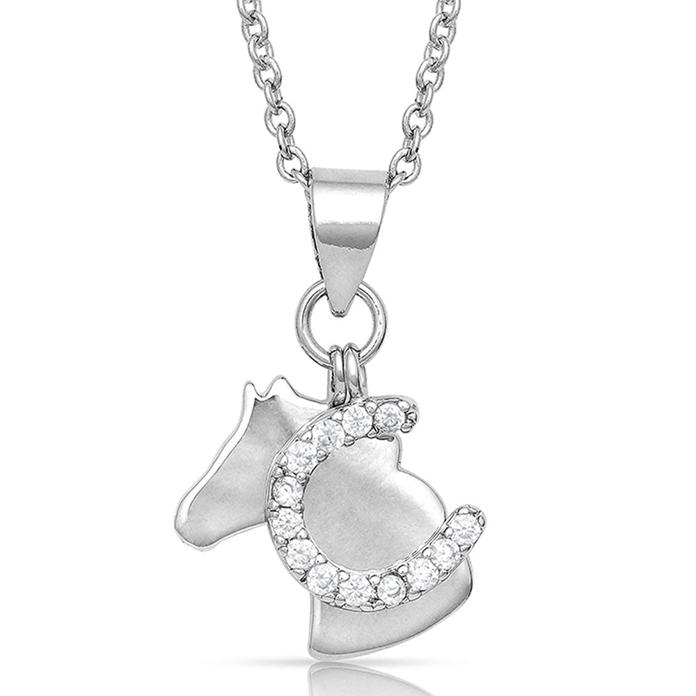 Montana Silversmiths Necklace - Horsing Around Charm NC4763