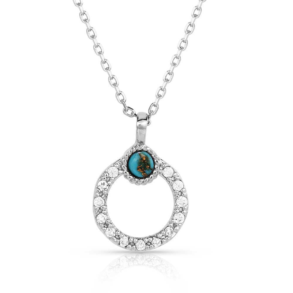 Montana Silversmith Necklace Turquoise Tranquility Crystal NC5648