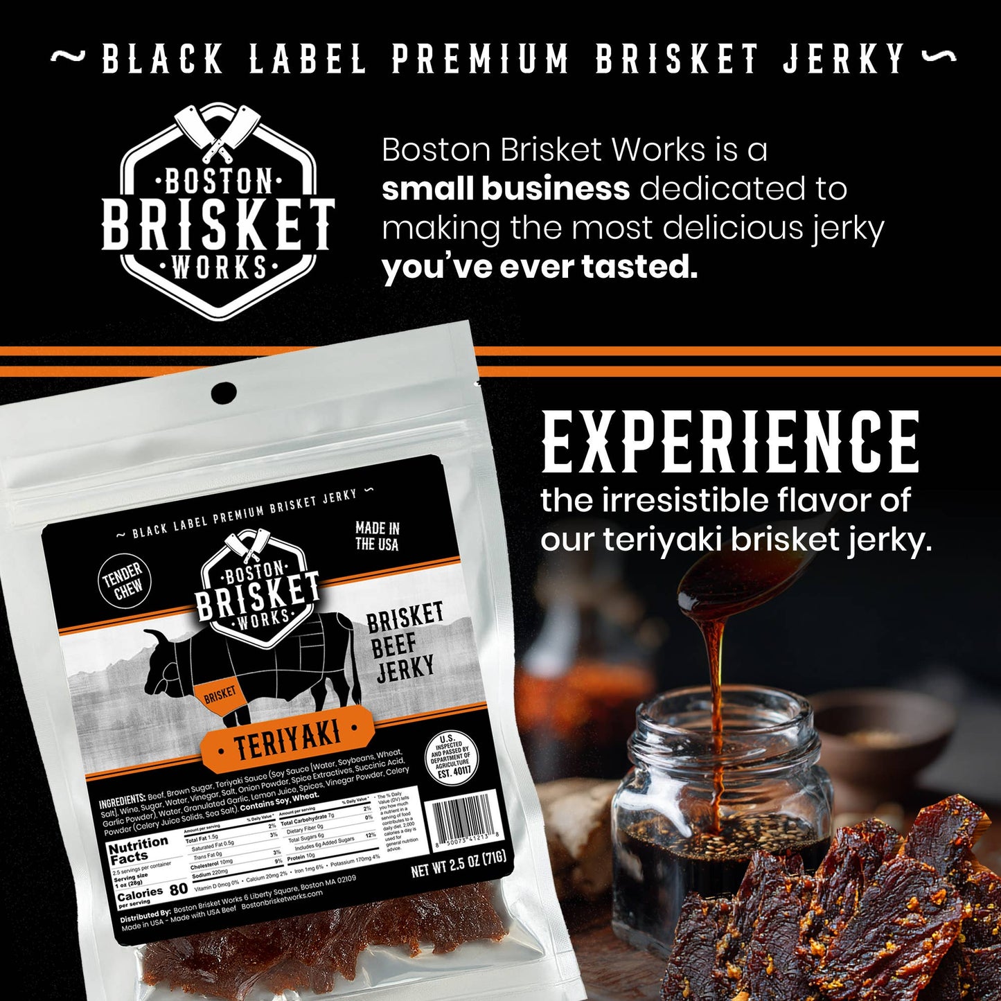 Beef Brisket Jerky "Teriyaki" 71g