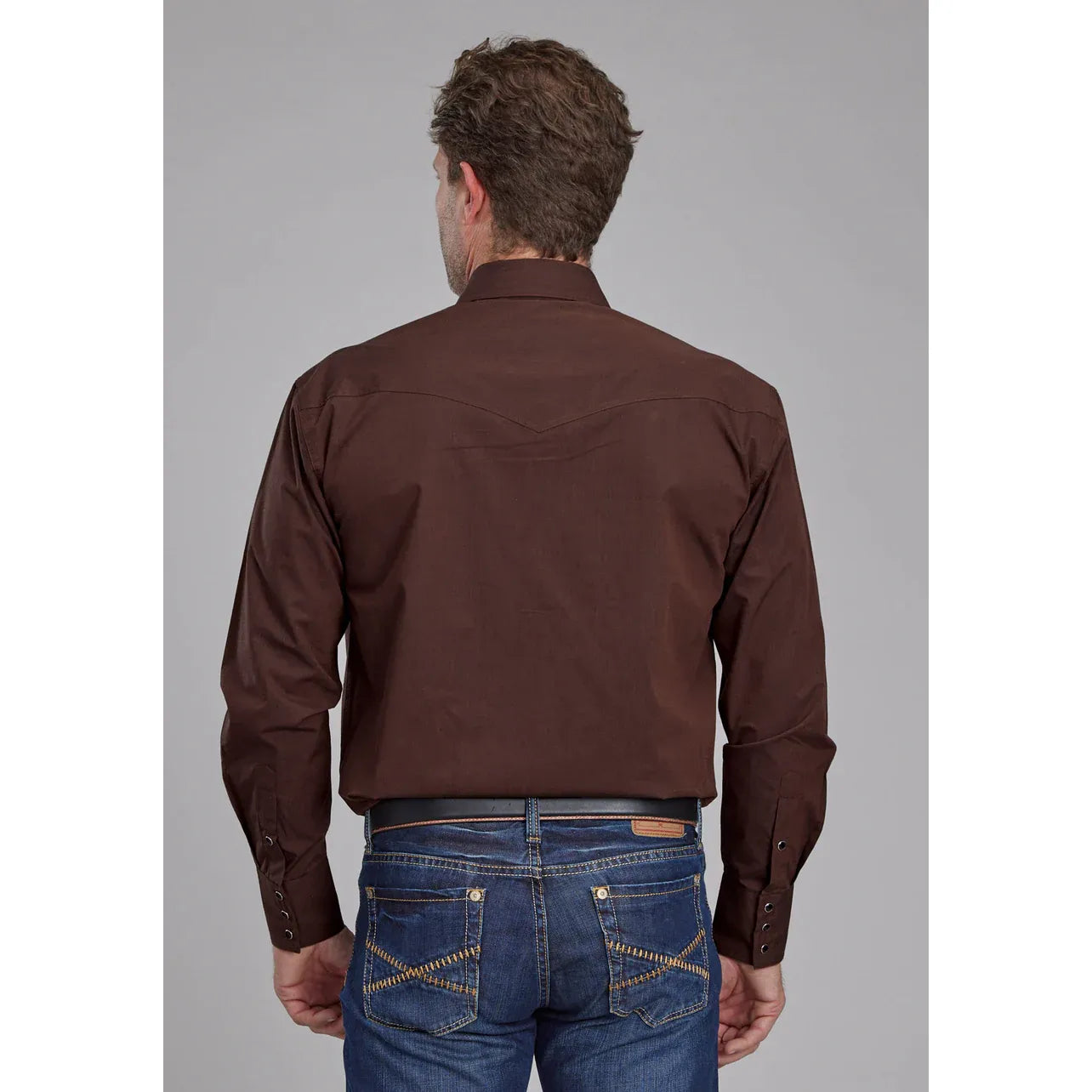 Roper Men’s Western Shirt - Long Sleeve Poplin Snap