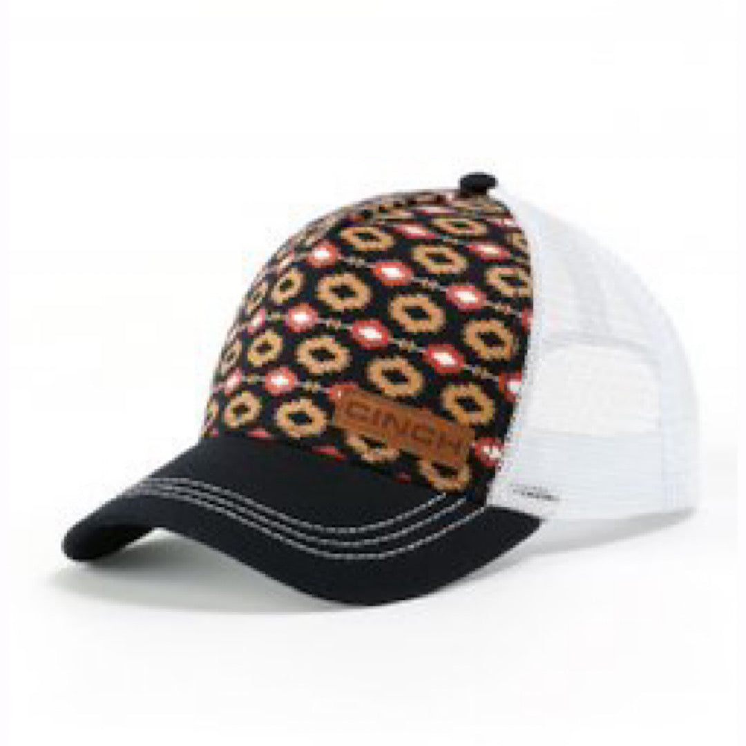 Cinch - Navy Aztec Print & White Snap Back Ladies Ball Cap MHC7874044