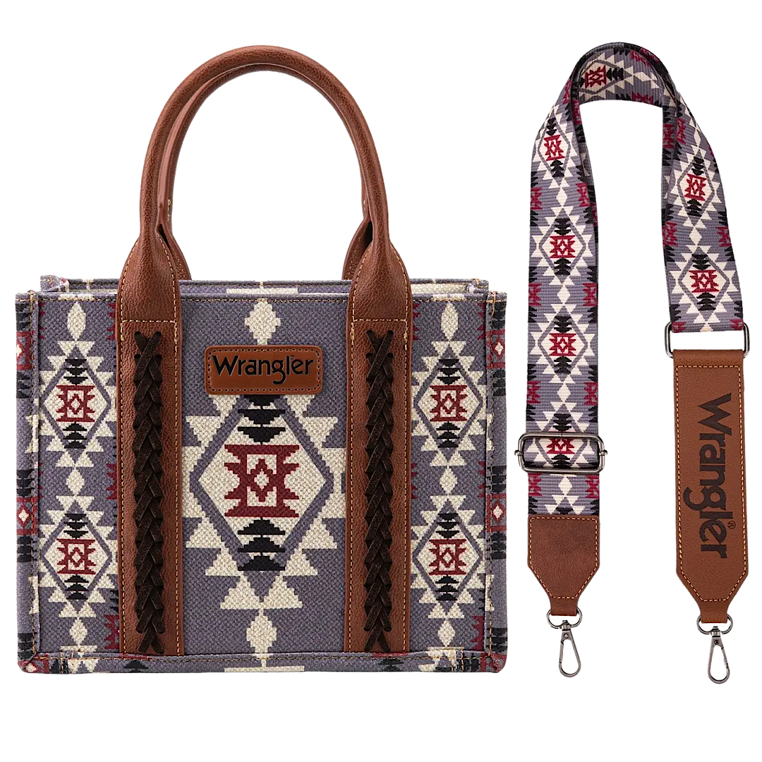 Wrangler Women’s Southwestern Print Small Canvas/ Crossbody Bag