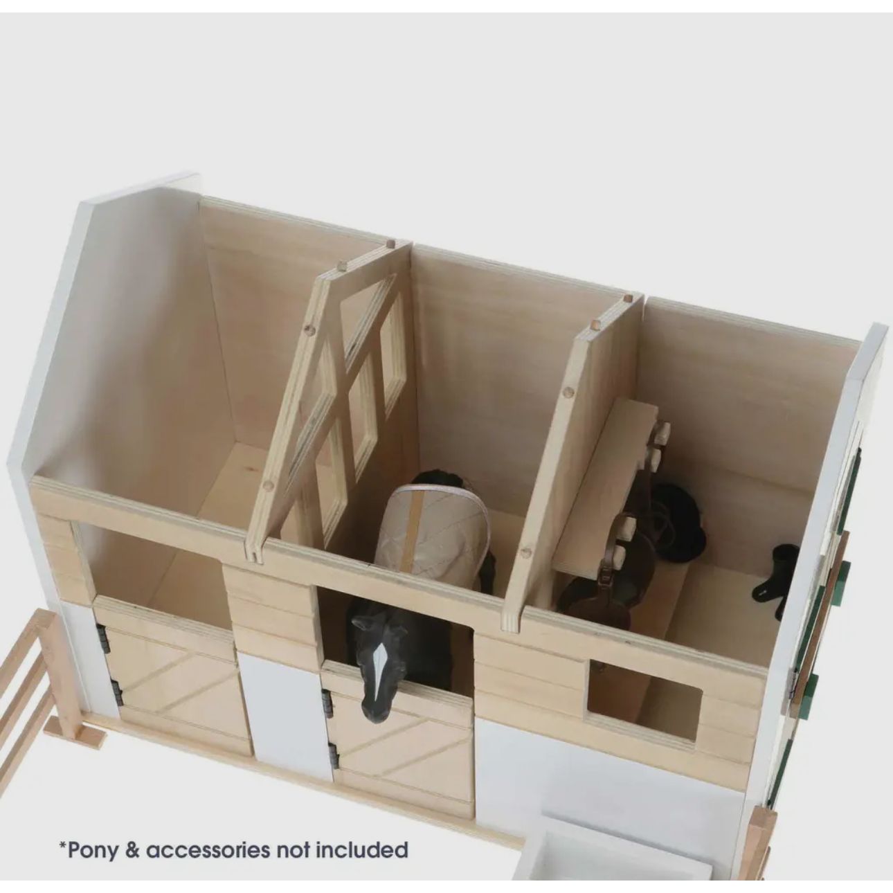 Lottie’s Dolls Wooden Stables Playset