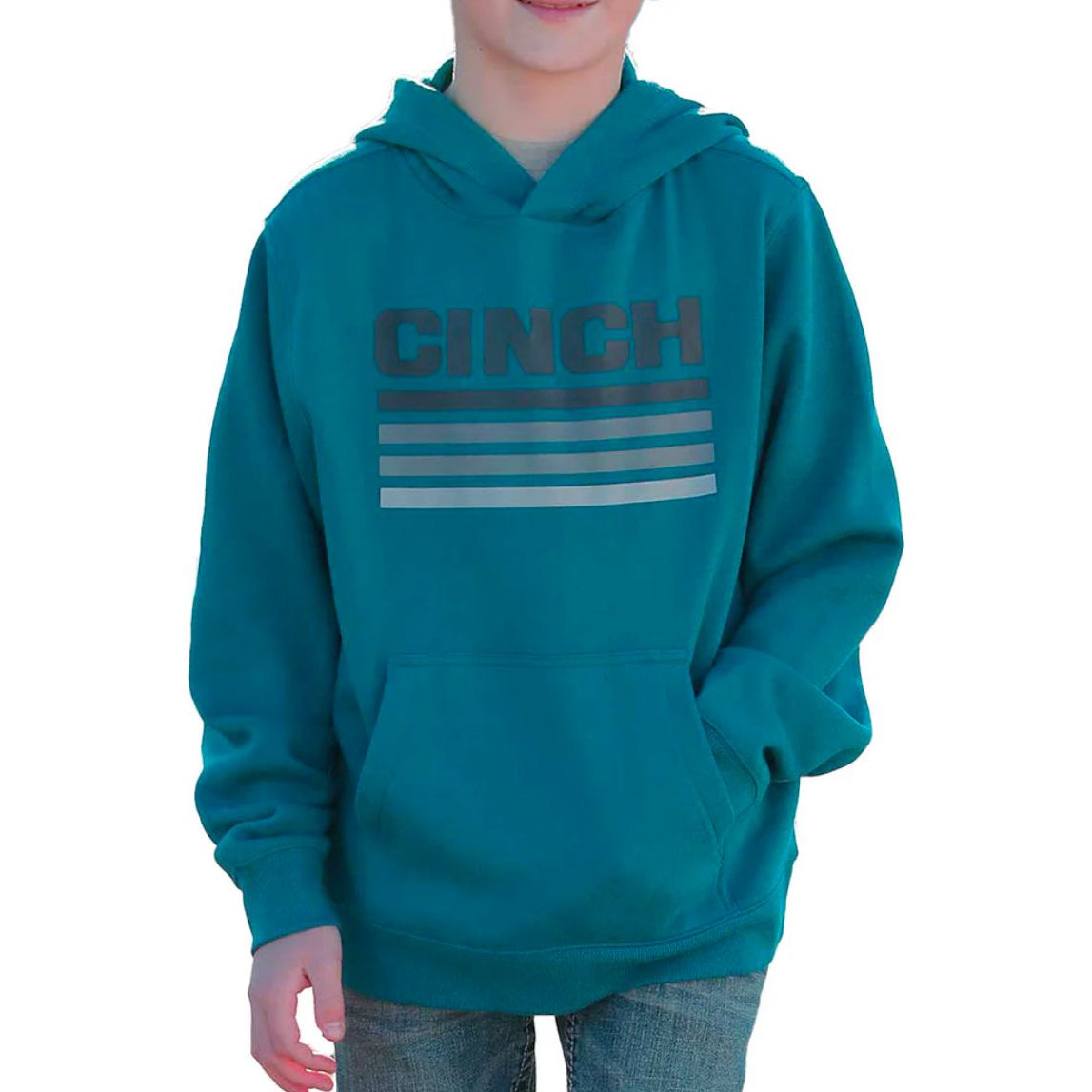 CINCH BOYS' LOGO HOODIE BLUE