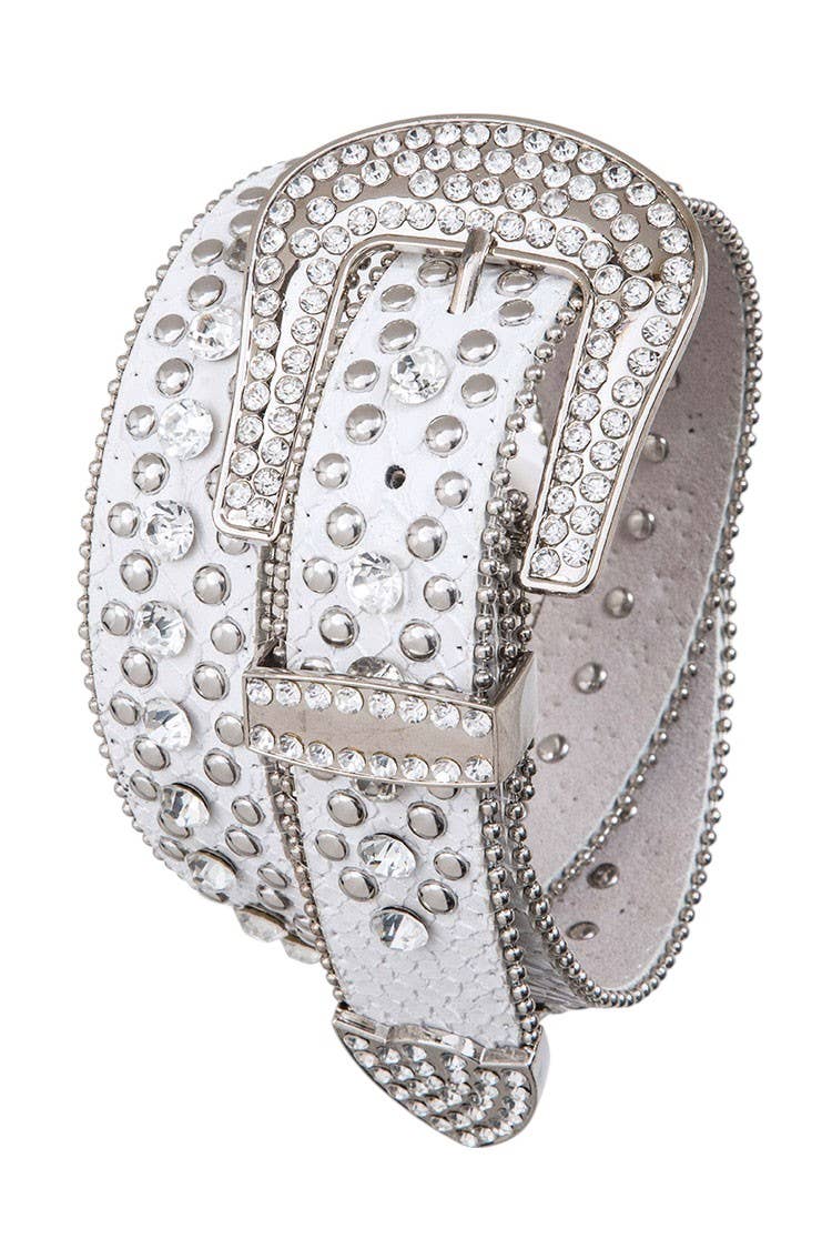 Crystal Buckle Iconic Fashion Belt