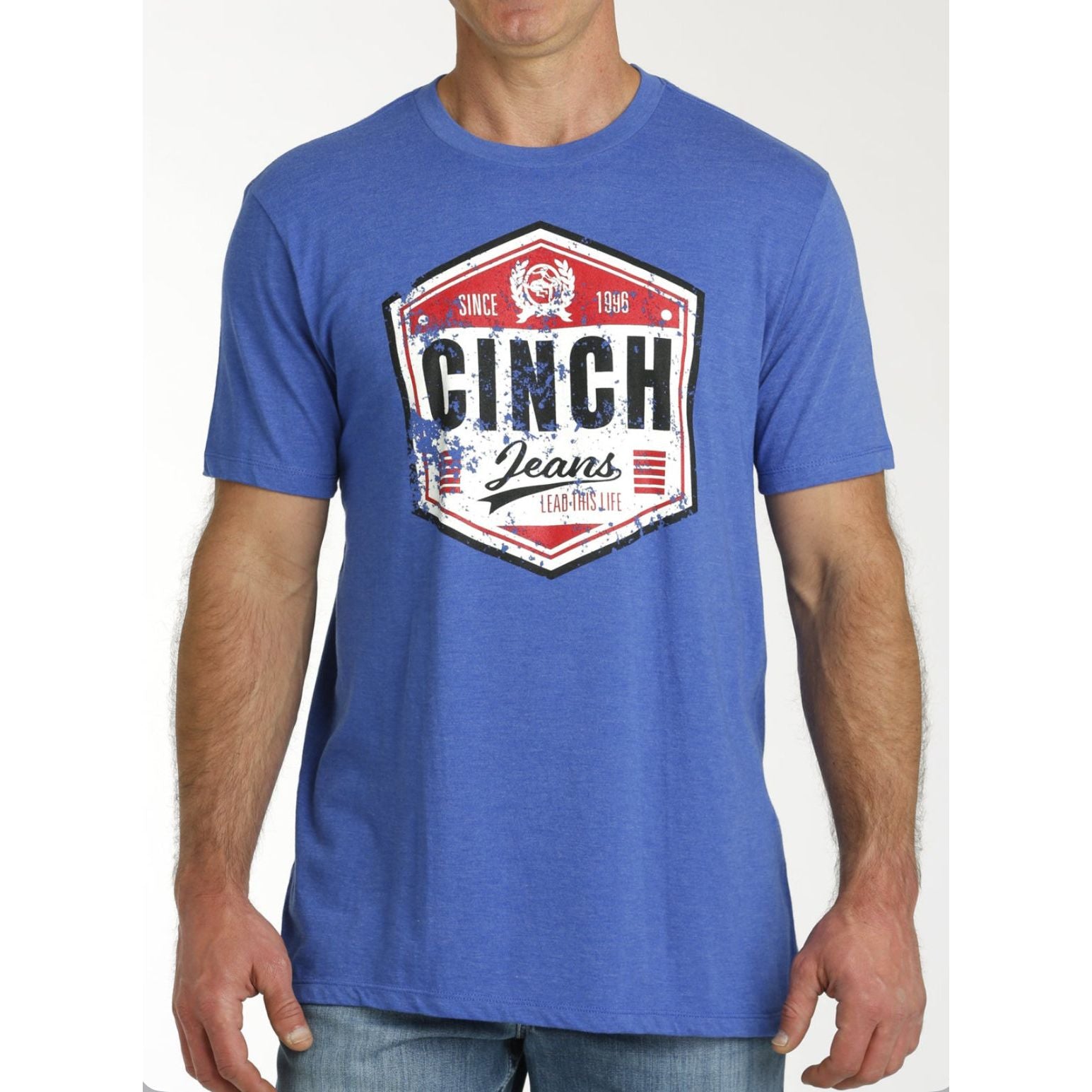 MEN'S CINCH JEANS TEE - ROYAL BLUE