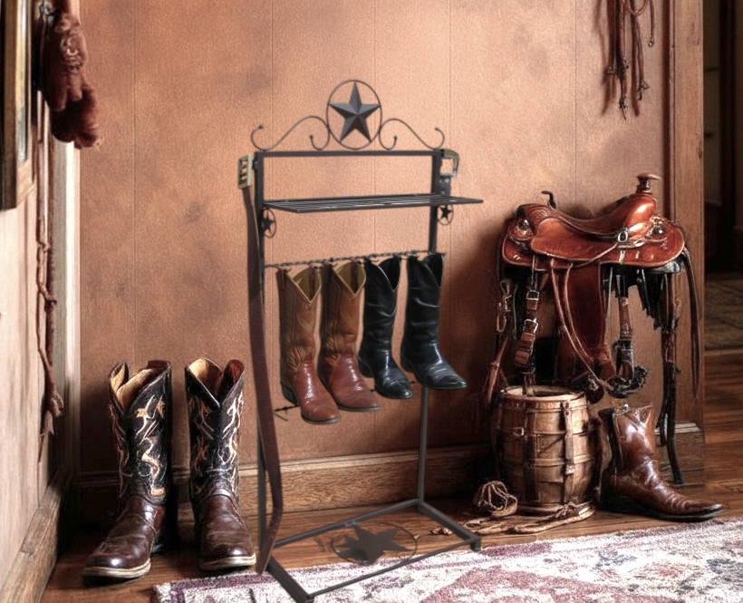 METAL STAR BOOT RACK