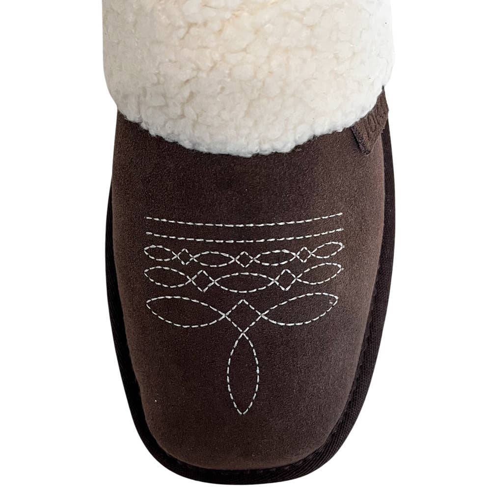 Western Cowgirl Dolly Square Toe Slippers| Grizzly