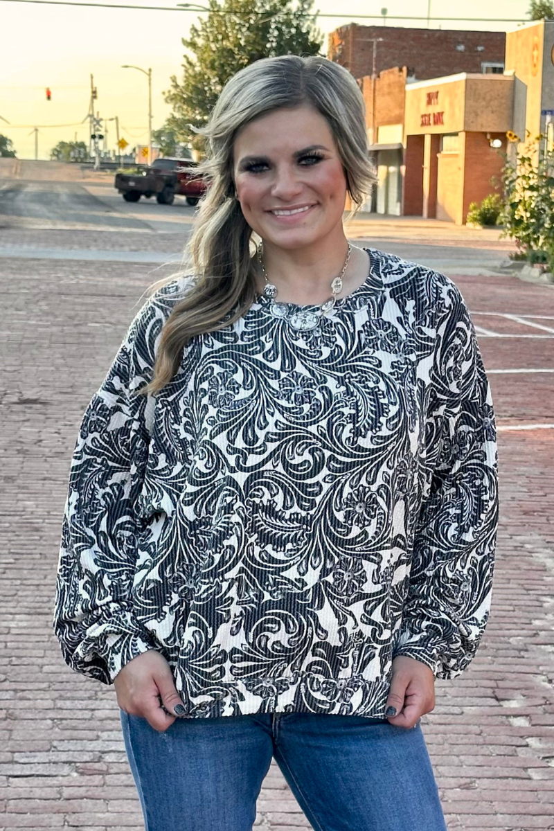 Tooled In Love Sweater Top