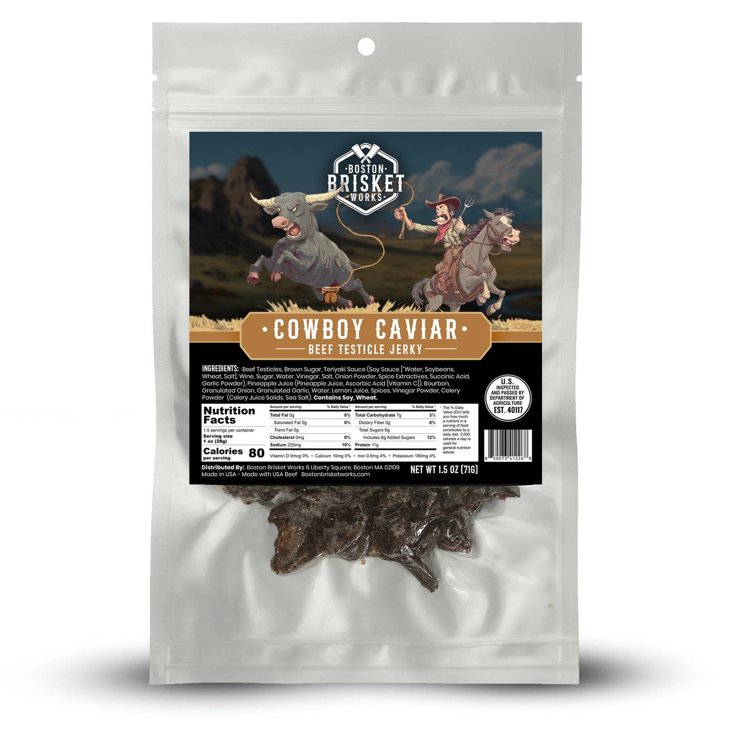Cowboy Caviar “Beef Testicle” Jerky 71g