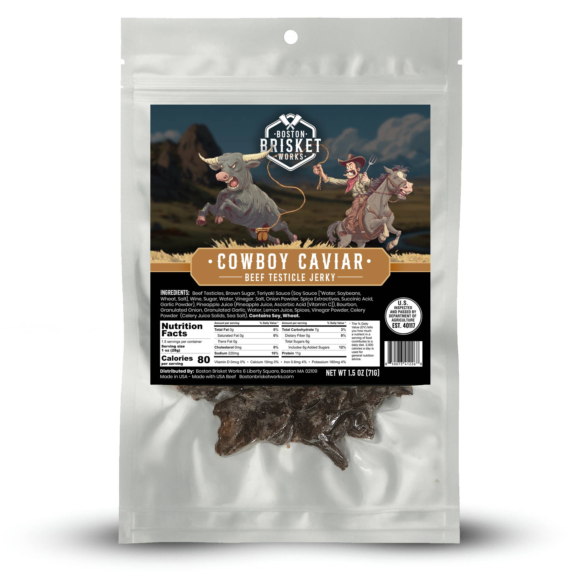 Cowboy Caviar “Beef Testicle” Jerky 71g