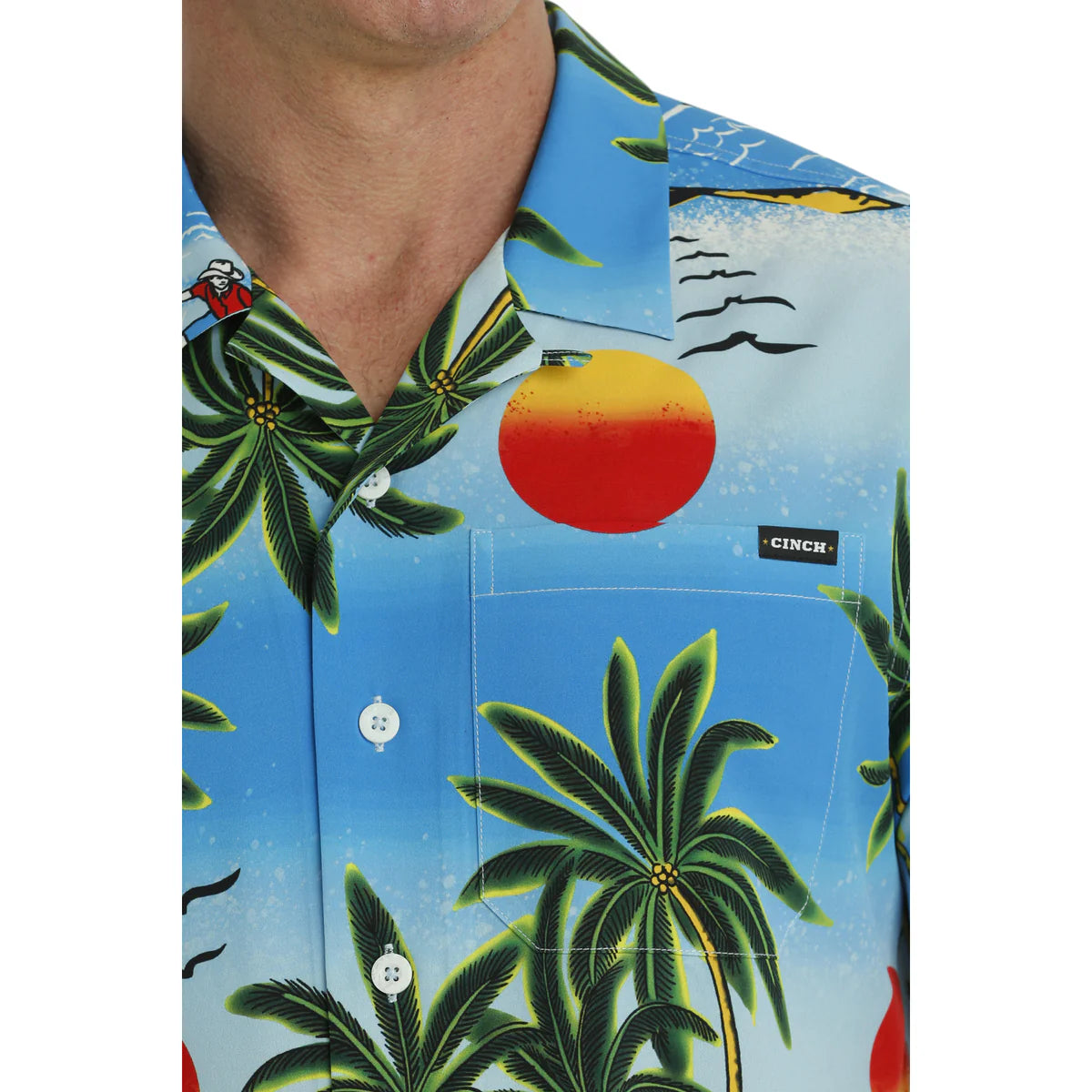 Men’s Cinch Tropical Print Short Sleeve