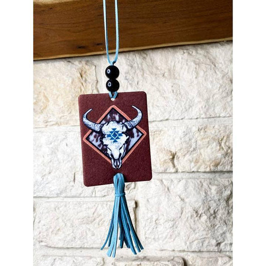 The Prickly Five - Skull Velvet Car Air Freshener